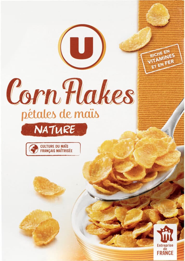 U Céréales Corn Flakes paquet de 375g packshot