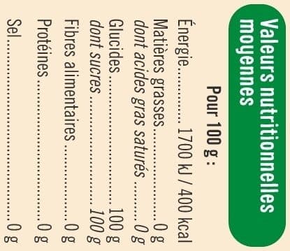 U Sucre Blond pure canne en morceaux 500g packshot