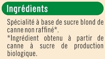 U Sucre Blond pure canne en morceaux 500g packshot
