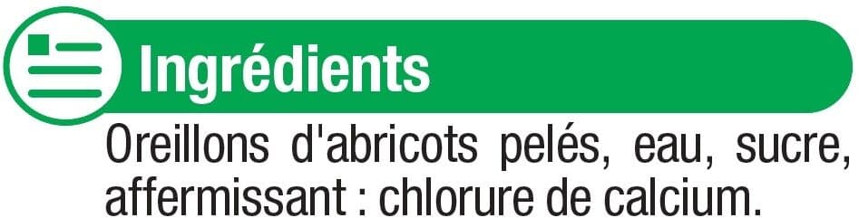 U Oreillons d'abricots au sirop léger boîte de 4/4, 475g packshot