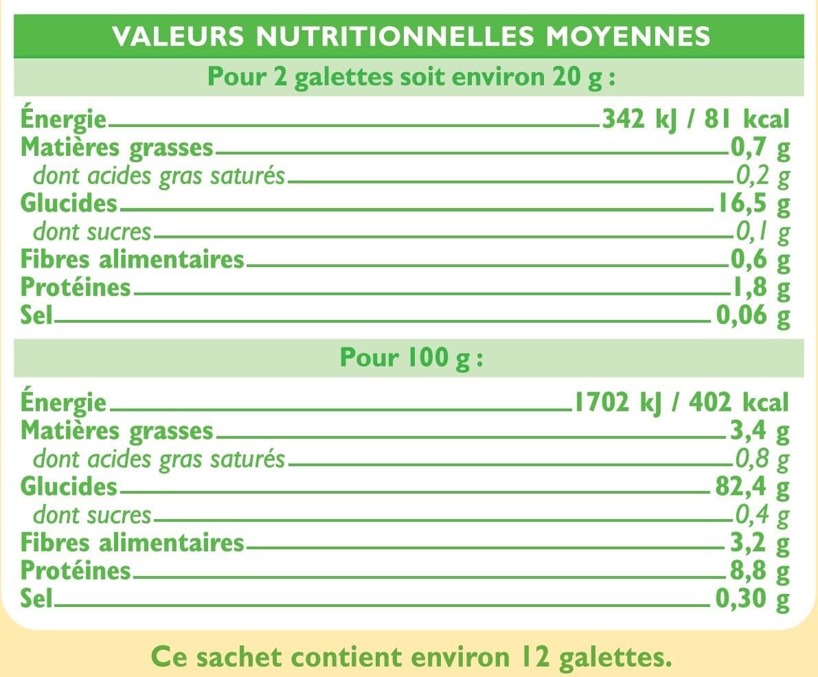 U Galettes 4 céréales au riz de Camargue packshot