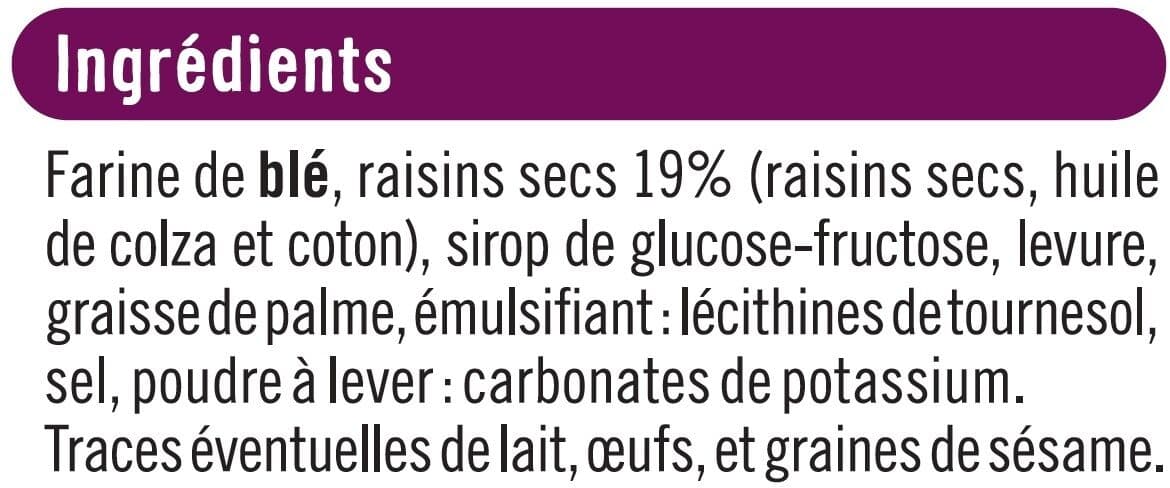 U Toasts briochés aux raisins packshot