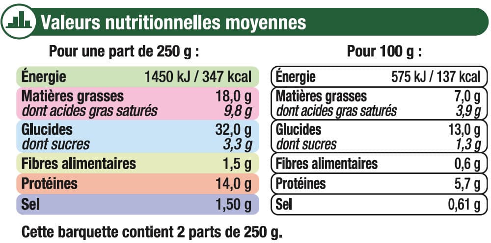 U Lasagnes au chèvre et épinards packshot