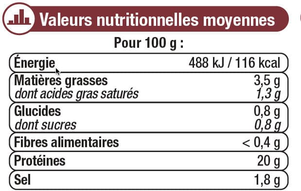 U Jambon à l'os découenné et dégraissé packshot