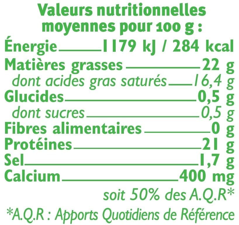 U Camembert moulé à la louche au lait microfiltré 20%MG packshot