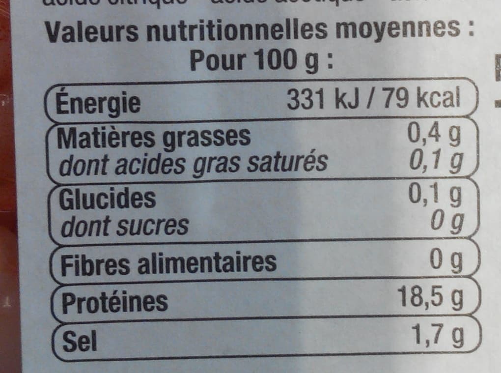 U Crevettes tropicales décortiquées, cuites packshot