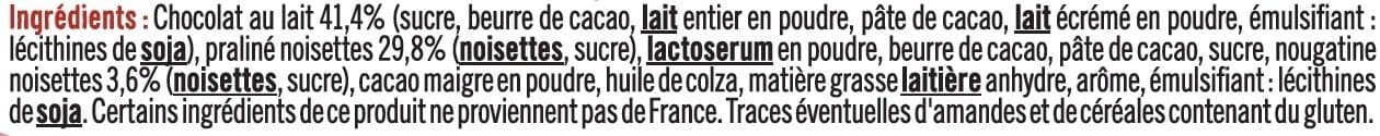 U Mini rochers praliné et chocolat au lait x6 - 84g packshot