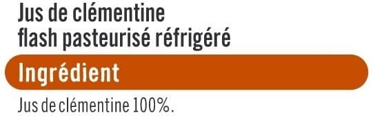 U Pur jus réfrigéré de clémentine 1l packshot