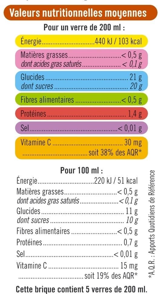 U Pur jus réfrigéré de clémentine 1l packshot