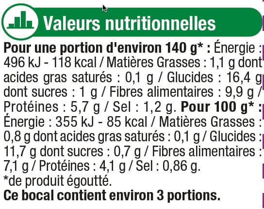 U Flageolets verts extra-fins - Bocal 420g packshot
