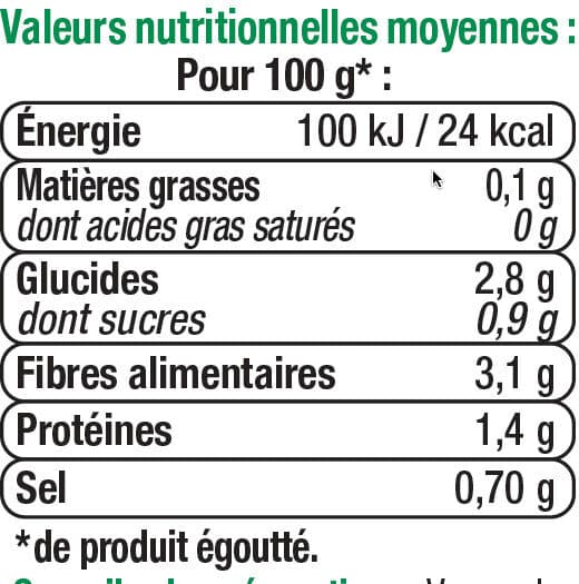 U Haricots verts extra-fins - Bocal de 345g net égoutté packshot