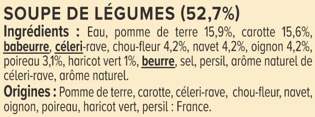 U Soupe Mouliné de légumes variés 2 briques de 30cl, 620g packshot