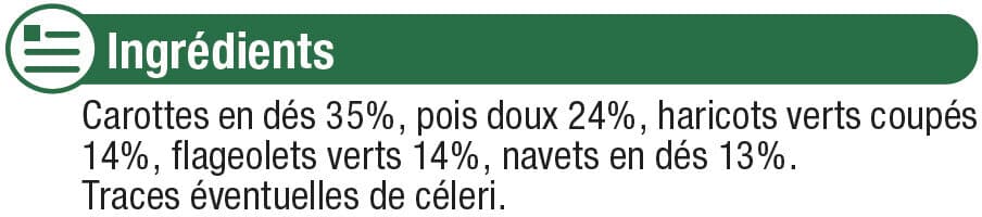 U Macédoine de légumes cuits packshot