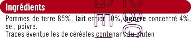 U Purée de pomme de terre 1kg packshot