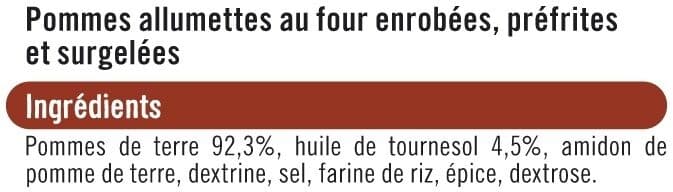 U Pommes allumettes au four sachet de 1kg packshot