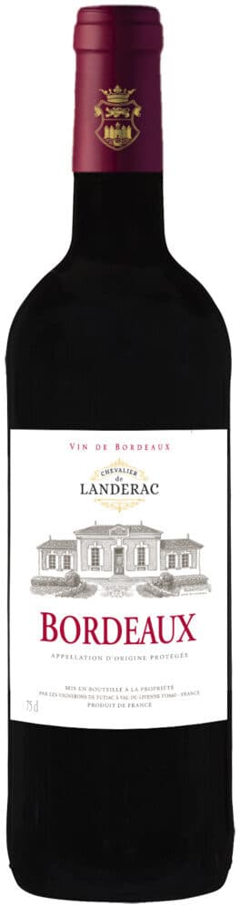 U Bordeaux AOP rouge Chevalier de Landérac packshot