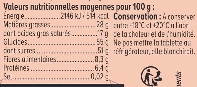 U Chocolat noir supérieur 3 Tablettes de 100g packshot