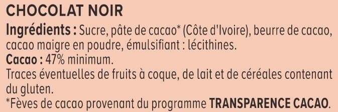 U Chocolat noir supérieur 3 Tablettes de 100g packshot