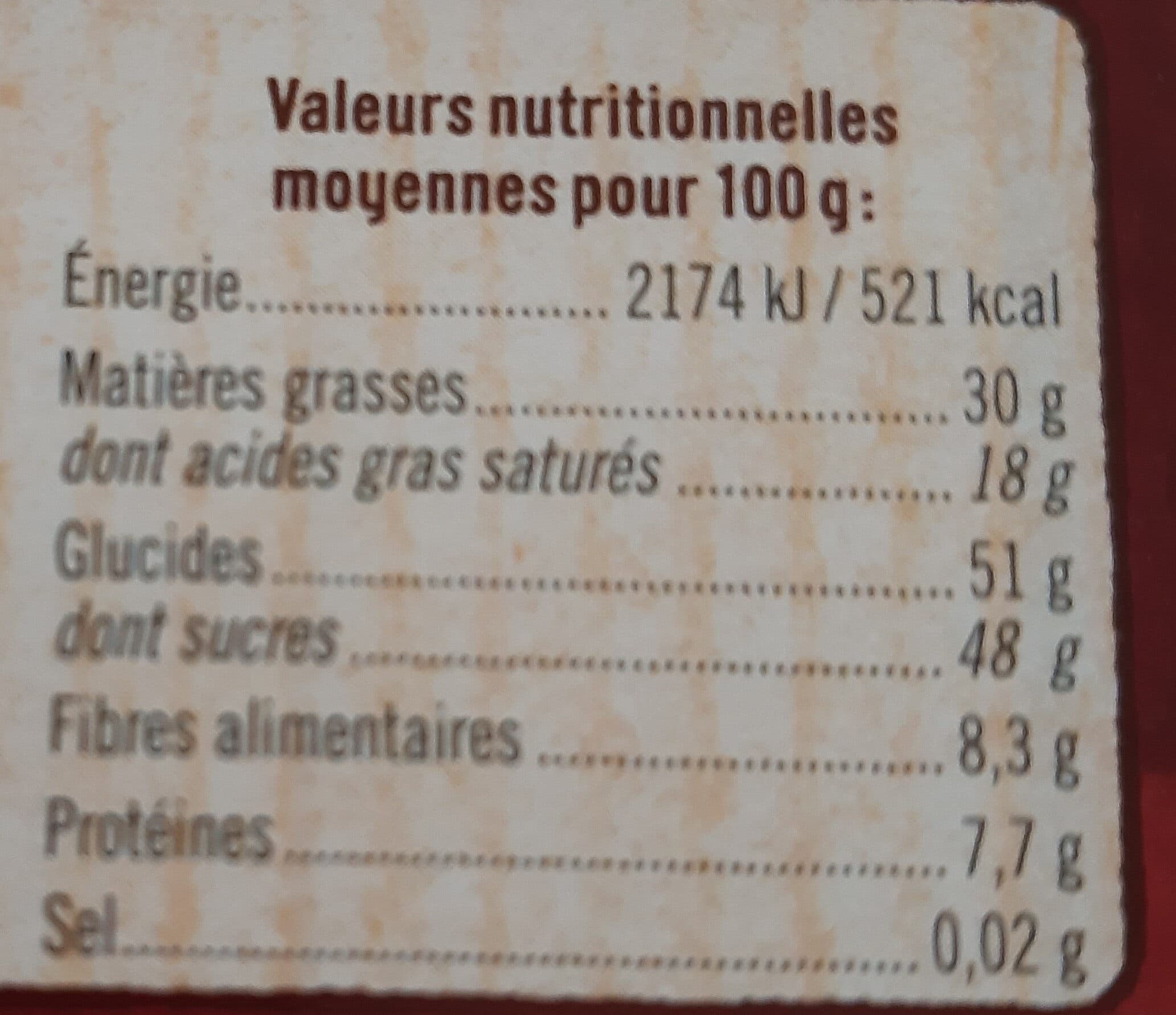 U Chocolat noir à pâtisser Tablette de 200g packshot