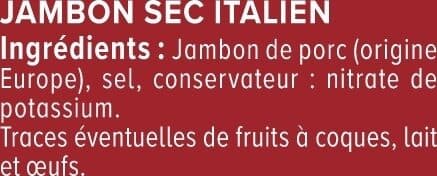 U Jambon sec Italien - x6 tranches, 100g packshot