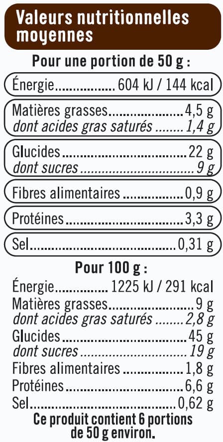 U Mini chinois aux pépites de chocolat x6 - 300g packshot