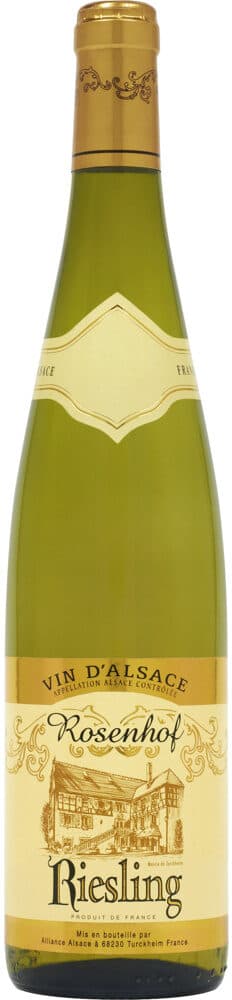 U Vin blanc AOP Alsace Riesling Rosenhof 75cl packshot