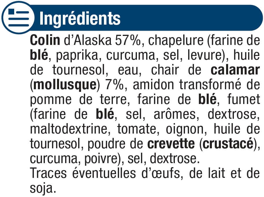 U Panés de colin d'Alaska packshot