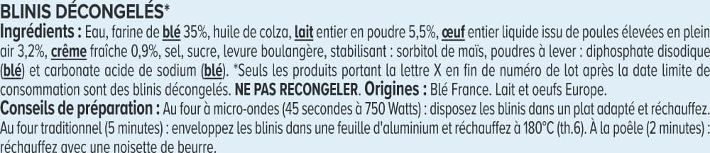 U Blinis x4, 200g packshot