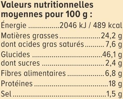 U Biscuits apéritifs Ondulés fromage et graines 65g packshot