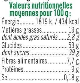 U Mélange apéritif fruits du verger et graines grillées paquet de 120g packshot