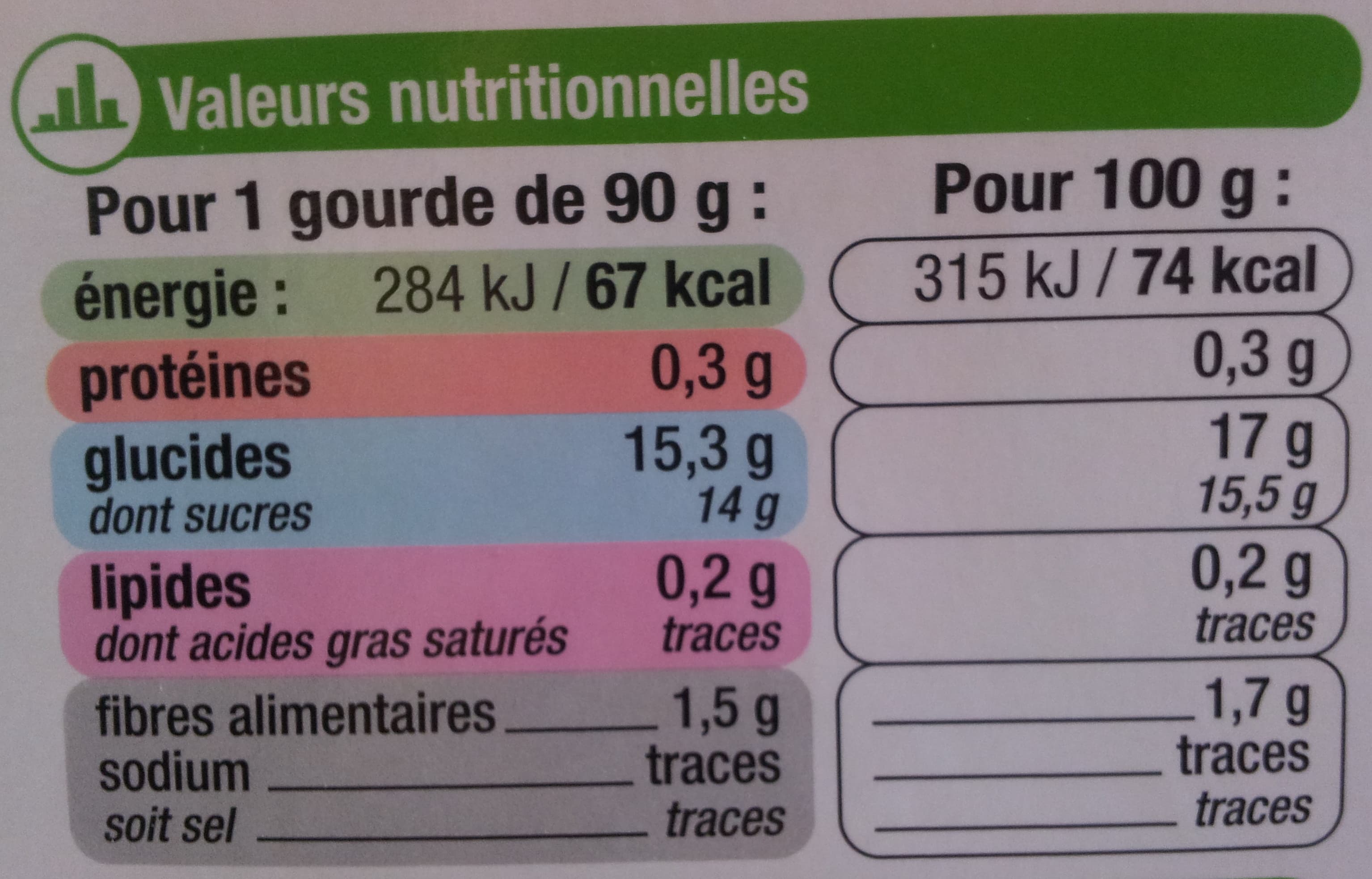 U Compotes de pomme packshot
