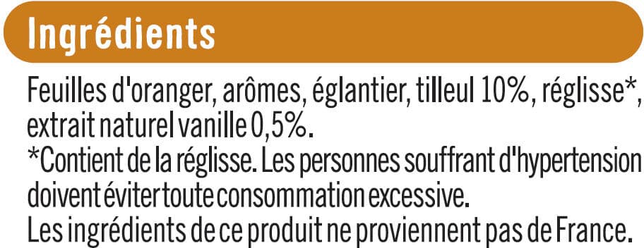 U Infusion saveur poire vanille packshot