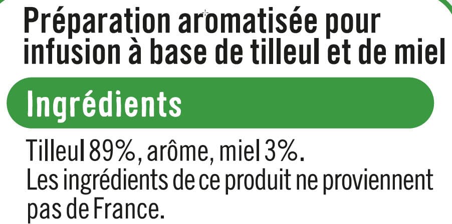 U Infusion tilleul miel packshot