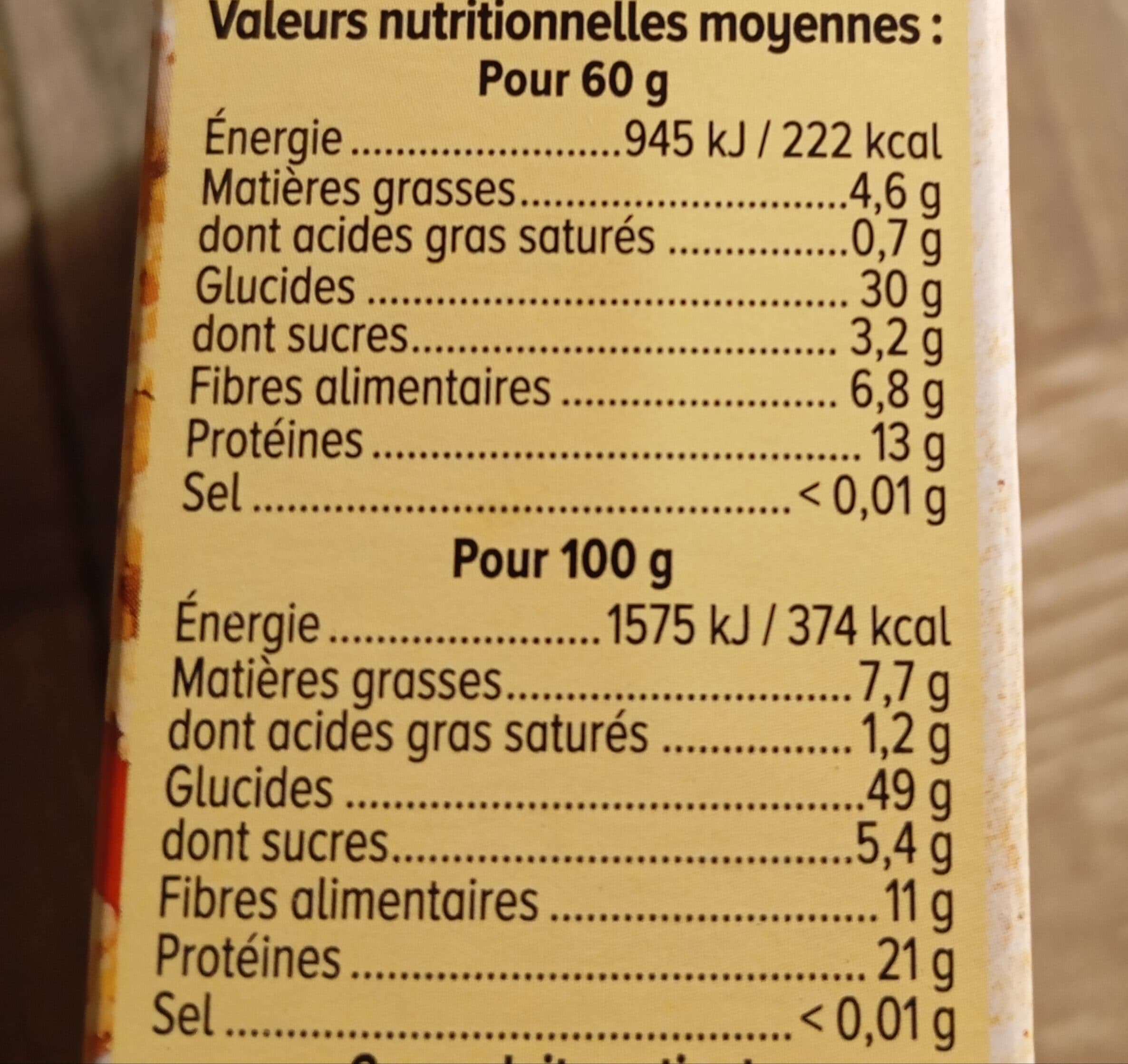 U Mélange de céréales blé, soja, avoine et orge paquet de 400g packshot