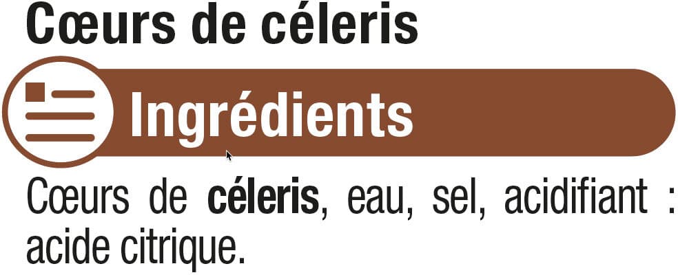 U Coeurs céleris packshot