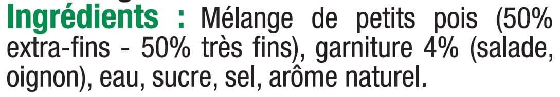 U Petits pois avec garniture packshot