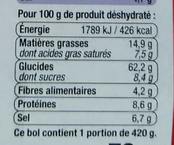 U Nouilles cuisinées saveur Poulet et Champignons packshot