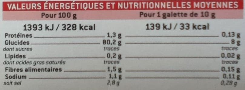U U Cuisines & Découvertes Galettes de riz packshot