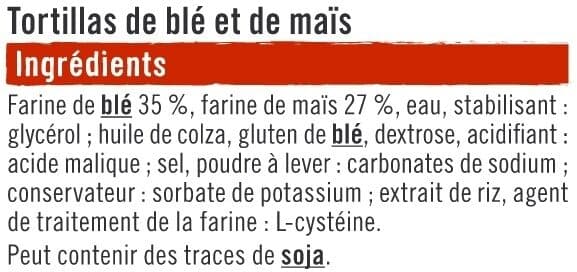 U Tortillas souples de maïs 8 paquets - 320g packshot