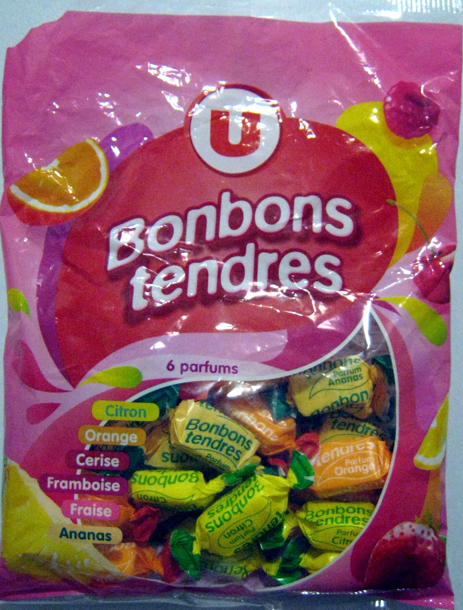 U Bonbons tendres 6 parfums U packshot