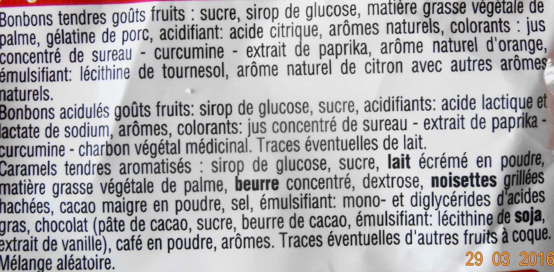 U Acidul"s Bonbons tendres, Caraels tendres packshot