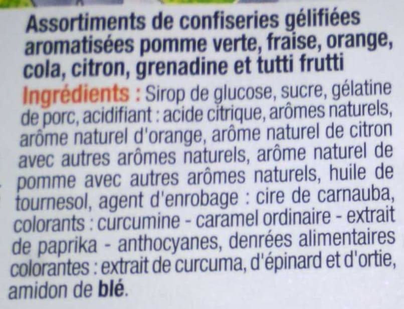 U assortiment de gélifiés packshot