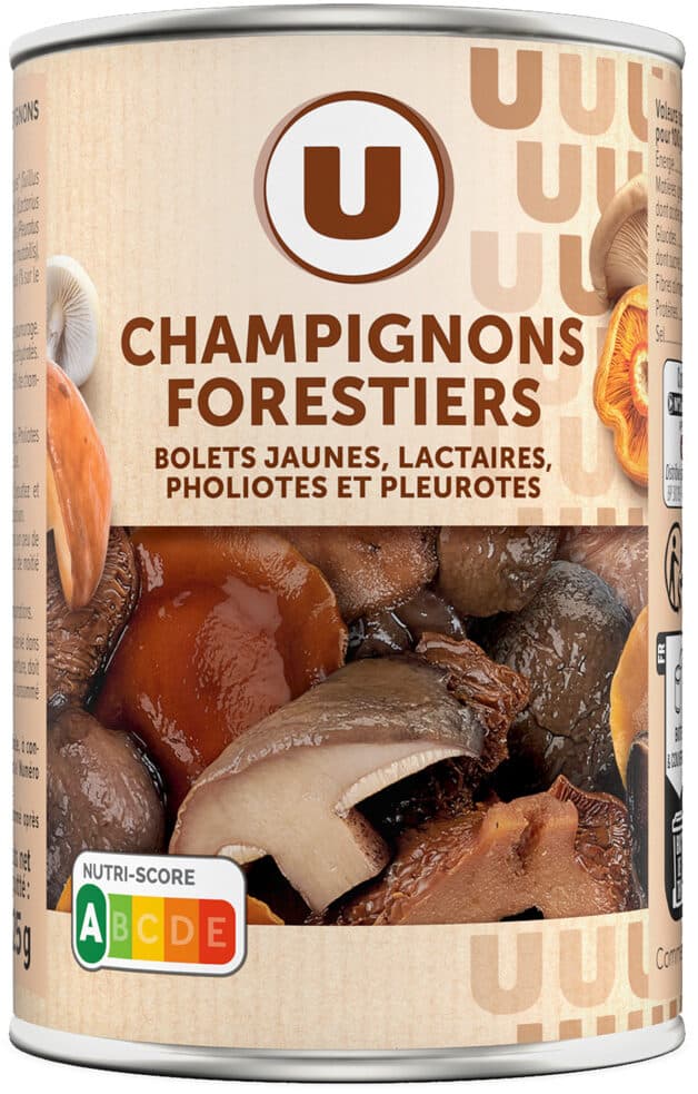 U Champignons forestiers - Boîte 225g packshot