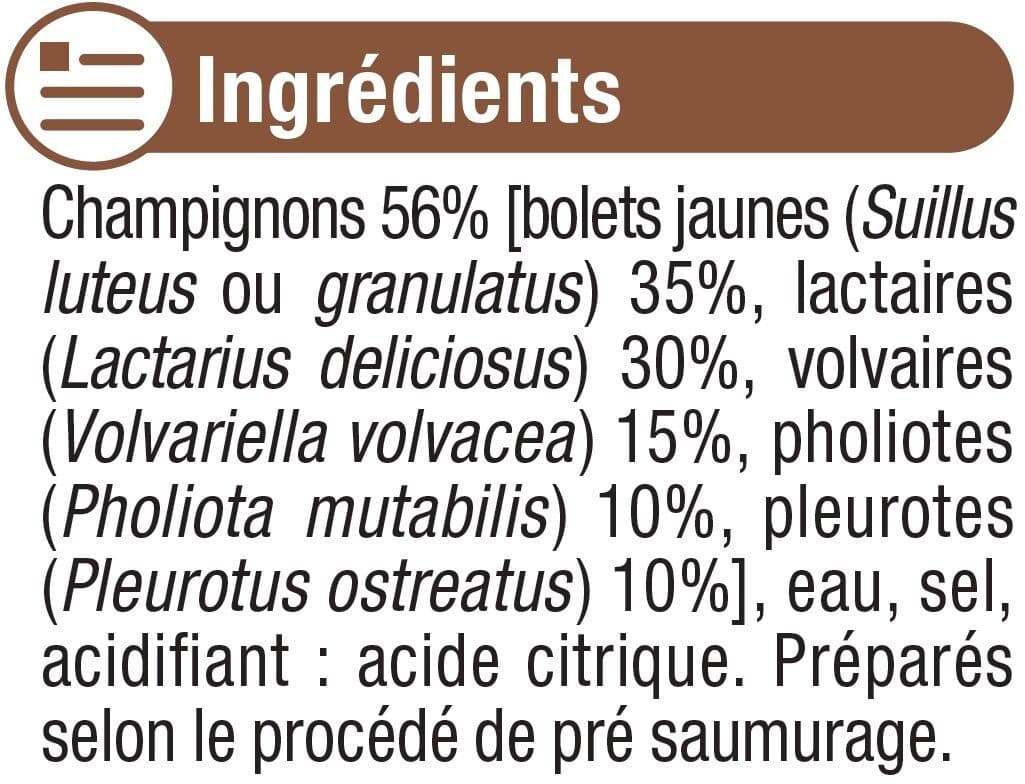 U Champignons forestiers - Boîte 225g packshot