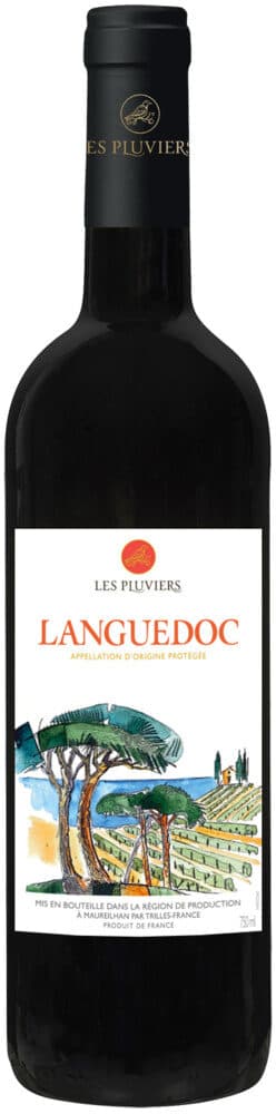 U Vin rouge AOC Languedoc Les Pluviers 75cl packshot