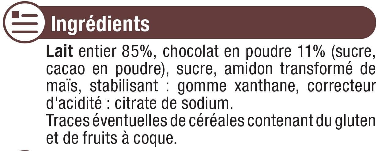 U Crème dessert saveur chocolat packshot