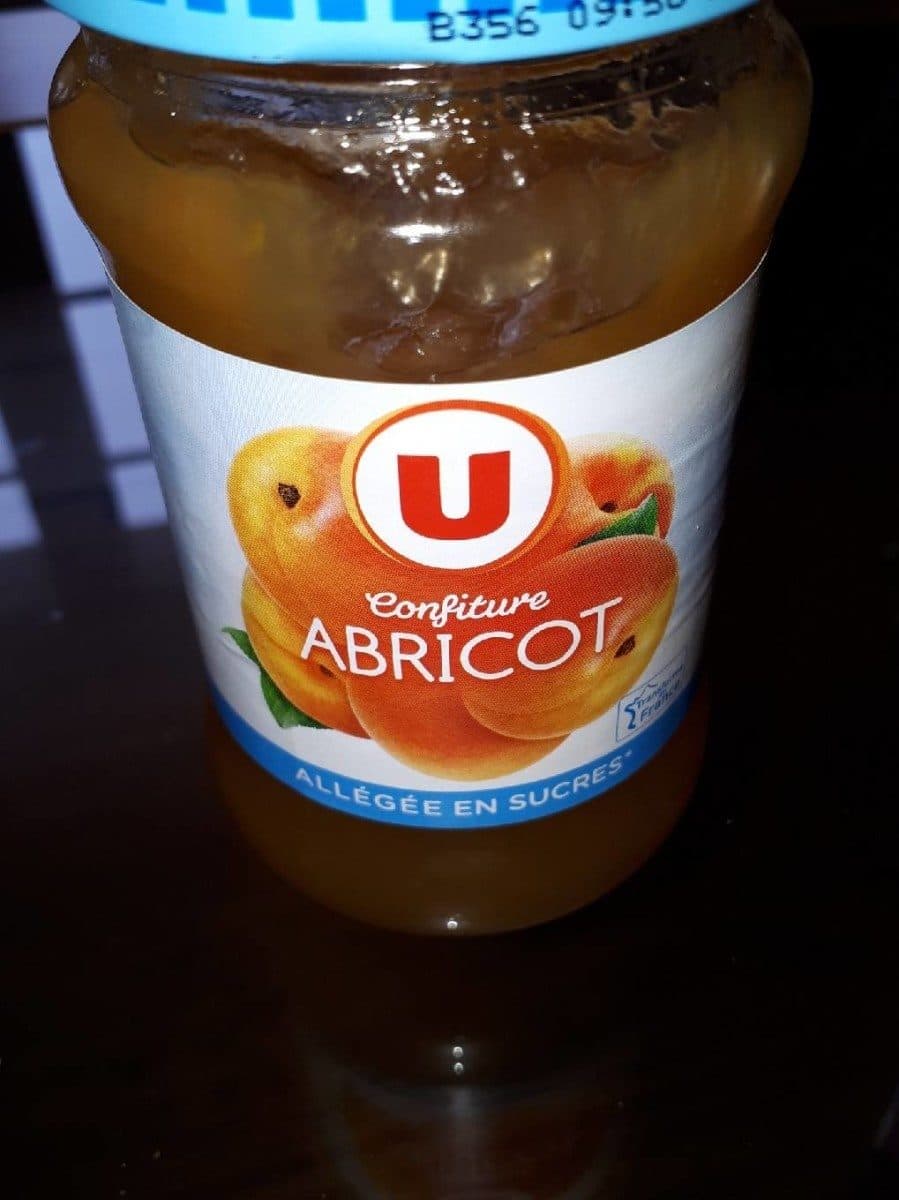 U Confiture abricot allégé en sucre packshot