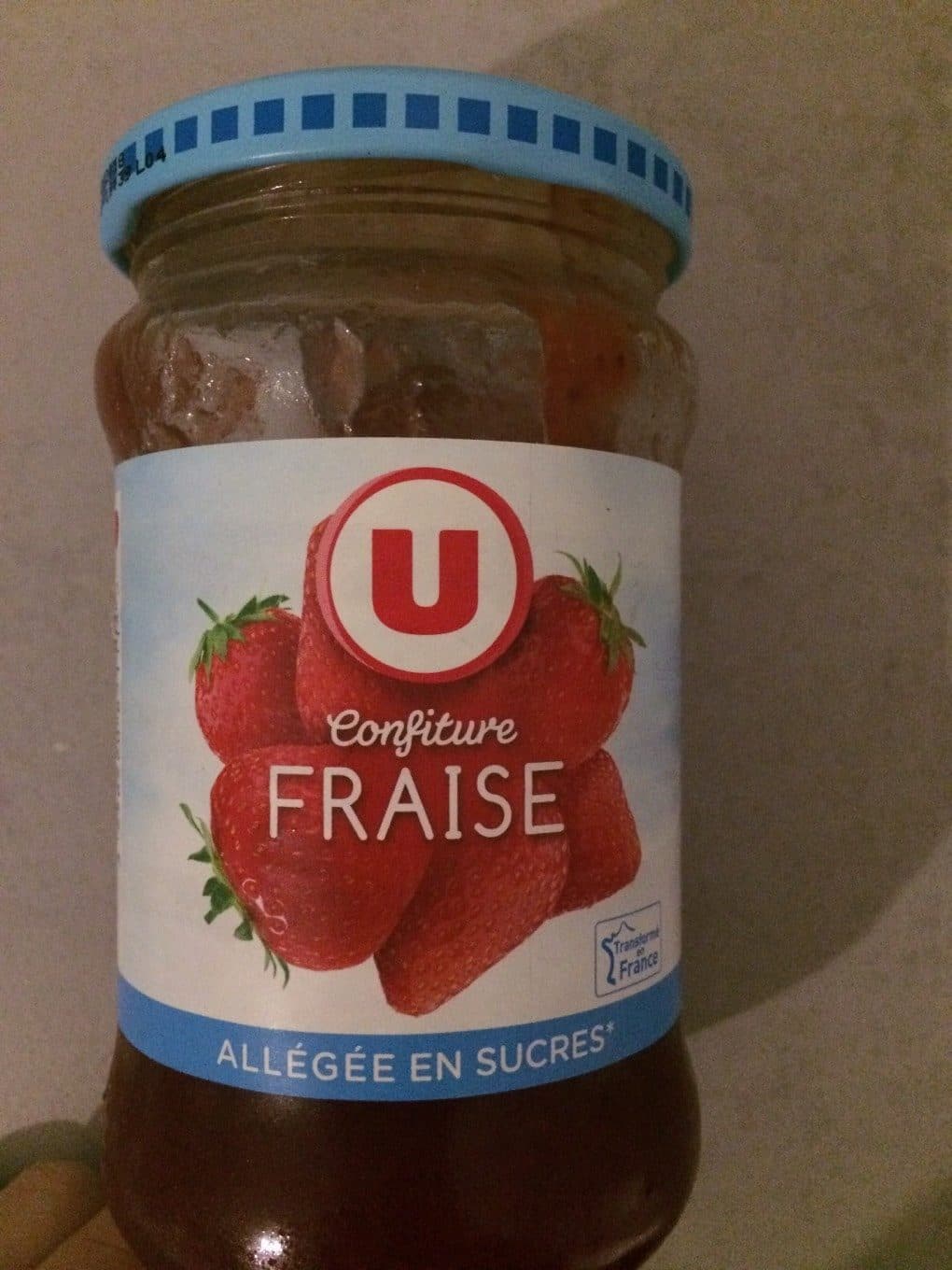 U Confiture fraise packshot