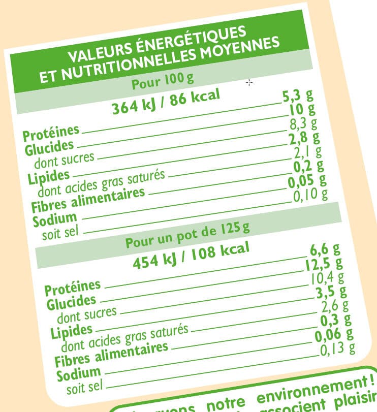 U Yaourts bio au lait de brebis saveur vanille 2x125g packshot