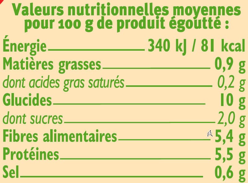 U Petits pois - Bocal 420g packshot
